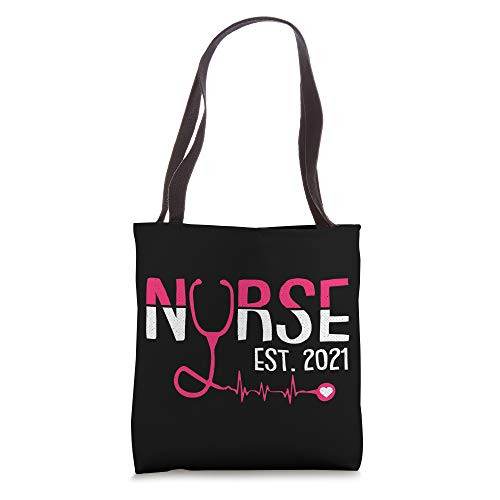 Nurse Est 2021 Registered Nursing Student RN Graduation Gift Tote Bag Nurse Est 2021 Registered Nursing Student RN Graduation Gift Tote Bag