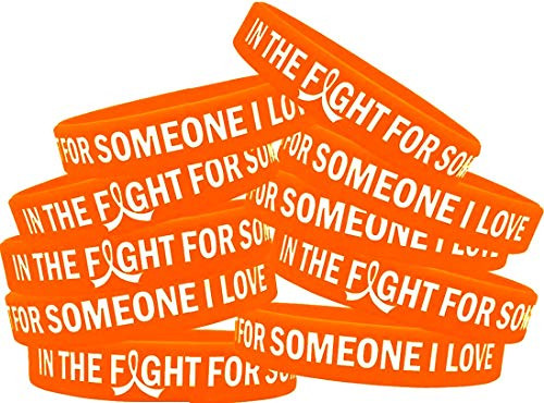 in The Fight for Someone I Love Leukemia MS Kidney Cancer Wristband Bracelet 10-Pack -Orange- in The Fight for Someone I Love Leukemia MS Kidney Cancer Wristband Bracelet 10-Pack -Orange-