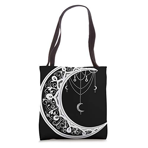 Astrology Pagan Wicca Witch Gift Dreamcatcher Crystals Moon Tote Bag