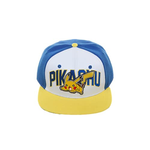 Bioworld Pokemon Pikachu Color Block Snapback Hat