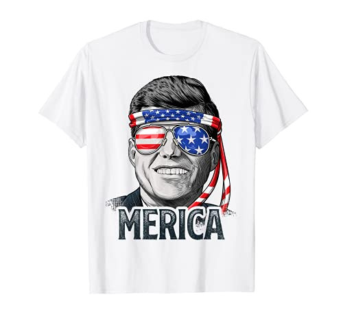 Kennedy Merica 4th Of July President JFK Men American Flag T-Shirt Kennedy Merica 4th Of July President JFK Men American Flag T-Shirt