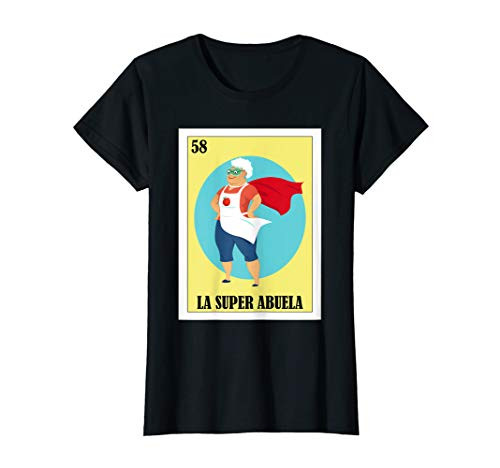 Womens La Super Abuela Mexican Lottery - Regalo para Abuela T-Shirt