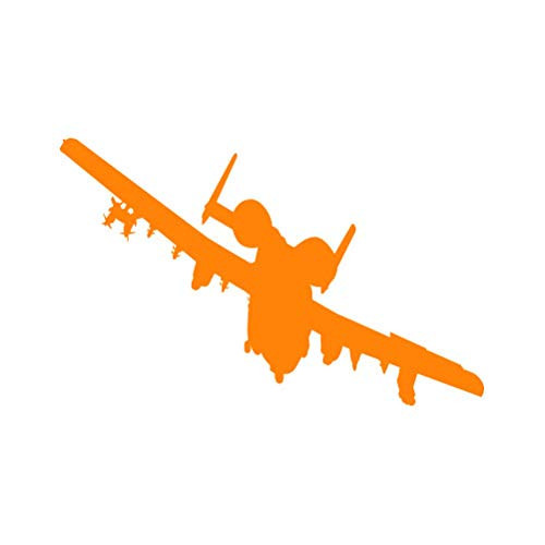 RDW A-10 Thunderbolt II Sticker - Decal - Die Cut - Warthog Hog CAS USAF A10 - Orange 17.24inch x 12.00inch