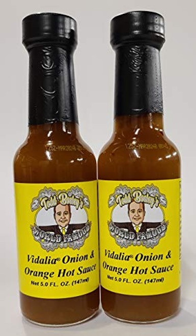 Todd Bosley's World Famous Vidalia Onion  and  Orange Hot Sauce -2 Pack-