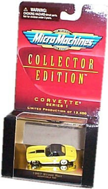 Micro Machines - Collector Edition - Corvette - Series 1 - 1967 Sting Ray w/Removable Top