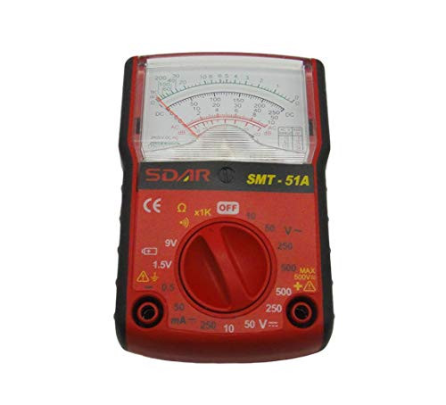 SMT-51A Analogue Multimeter-Double Injection-Test DC/AC Voltage-DC Current-Resistance-Battery Test-Continuity-Frequency