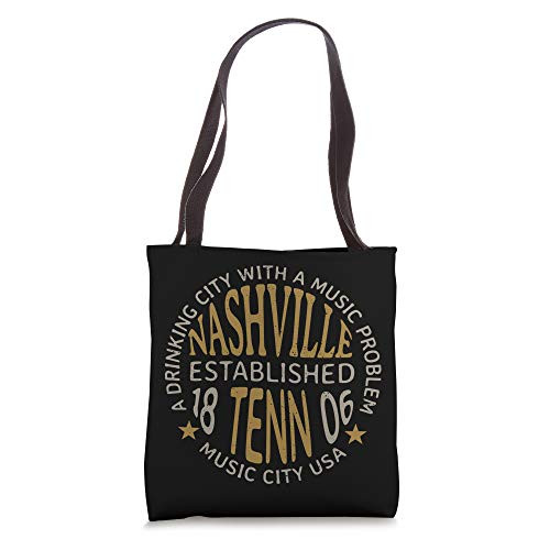 Nashville Tennessee Music City Souvenir Tote Bag Nashville Tennessee Music City Souvenir Tote Bag