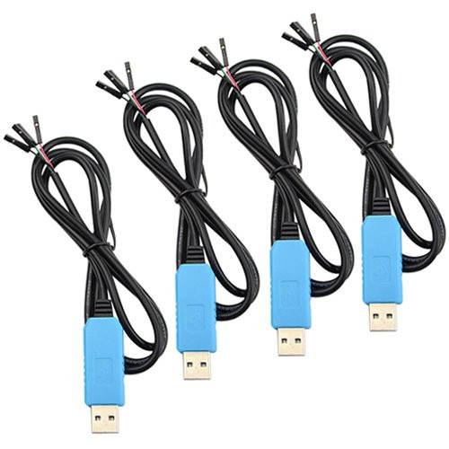 WGCD 4 PCS USB to TTL Serial Cable Windows 8 Supported Debug Cable for Raspberry Pi USB Programming