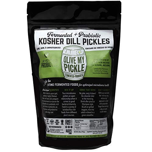 Olive My Pickle Fermented and Probiotic Pickles for Gut Health - KOSHER DILL PICKLE -Pack of 1- 28 oz- Olive My Pickle Fermented and Probiotic Pickles for Gut Health - KOSHER DILL PICKLE -Pack of 1- 28 oz-