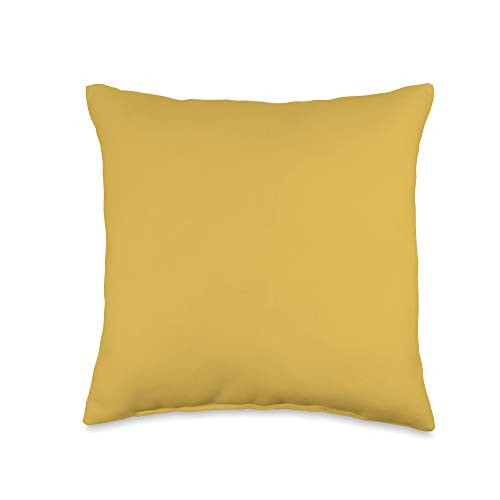 Blisss Mustard Yellow Throw Pillow- 16x16- Multicolor