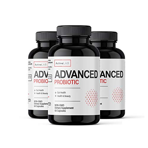 Advanced Probiotics for Women- Probiotics for Men and Adults- All Natural- Shelf Stable Probiotic Supplement with Prebiotic- Best Lactobacillus Probiotic- 60 Capsules by Active Lab
