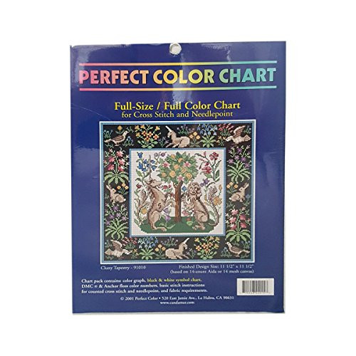 Perfect Color Chart Full Size Full Color Chart for Cross Stitch and Needlepoint - Cluny Tapestry 91010