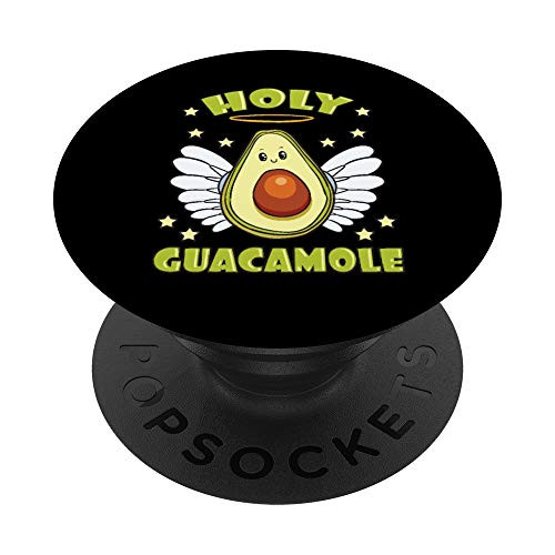 Holy Guacamole Avocado Cinco de Mayo Guacamole Angel PopSockets PopGrip- Swappable Grip for Phones  and  Tablets
