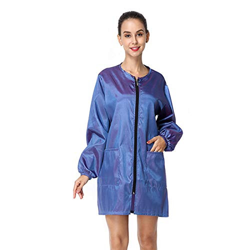 Oraunent Salon Smock for Stylist Jacket Hairdressing Apron Barber Uniform Beauty Client Apron with Zipper Light Purple Asian L Oraunent Salon Smock for Stylist Jacket Hairdressing Apron Barber Uniform Beauty Client Apron with Zipper Light Purple Asian L