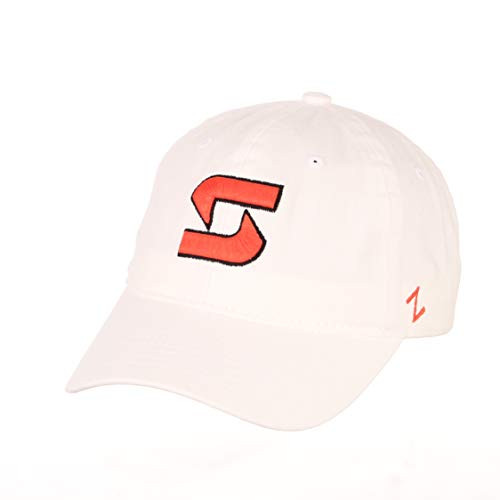 Zephyr NCAA Syracuse Orange Mens Adjustable Scholarship Hat White- Syracuse Orange White- Adjustable