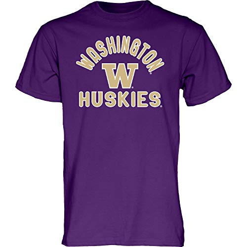 NCAA Washington Huskies Mens T Shirt Line Up Team Color- Washington Huskies Purple- XX-Large NCAA Washington Huskies Mens T Shirt Line Up Team Color- Washington Huskies Purple- XX-Large