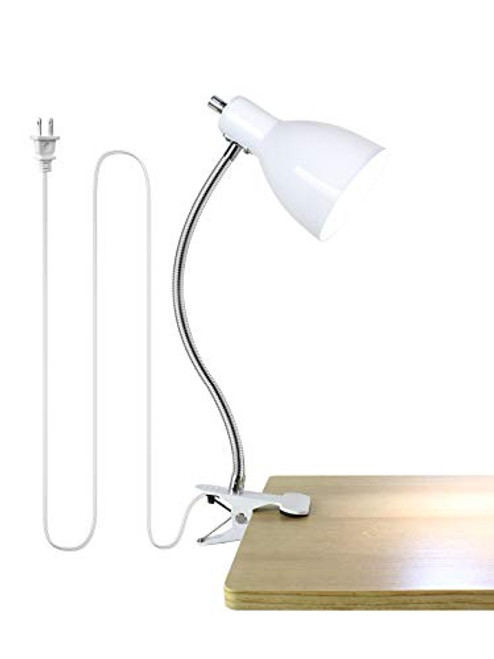 Desk Lamp Eye-Caring Table Lamps- 360Rotation Gooseneck Clip on Lamp- Clip On Reading Light- Portable Reading Book Light- Clamp Light- Study Desk Lamps for Bedroom and Office Home Lighting-White Desk Lamp Eye-Caring Table Lamps- 360Rotation Gooseneck Clip on Lamp- Clip On Reading Light- Portable Reading Book Light- Clamp Light- Study Desk Lamps for Bedroom and Office Home Lighting-White