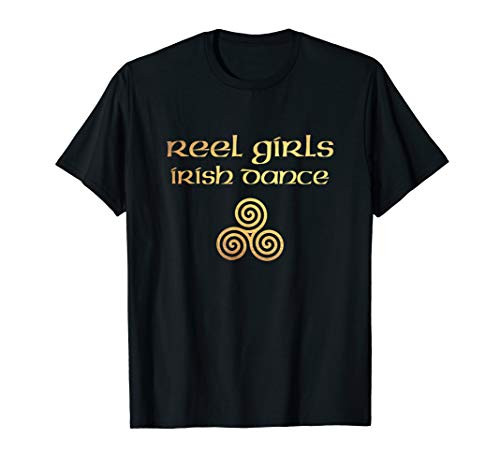 Reel Girls Irish Dance T Shirt Celtic Knot Triskele Spiral