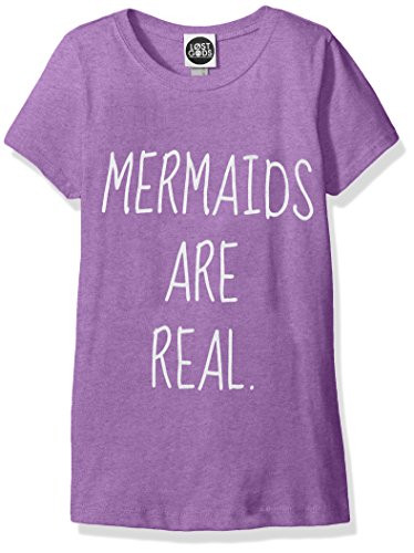 Fifth Sun Girls' Little Girls' Mermaid Graphic T-Shirt Shirt- Purple Berry- Small/5/6