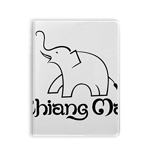 Thailand Easy Elephant Shield Notebook Gum Cover Diary Soft Cover Journal