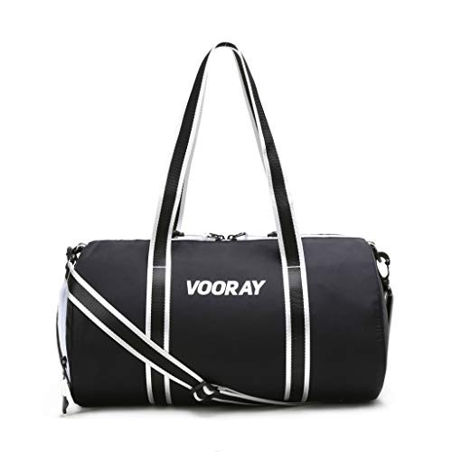 Vooray Varsity Duffle Bag- Lightweight Gym Bag with Shoe Pocket 24 Liter