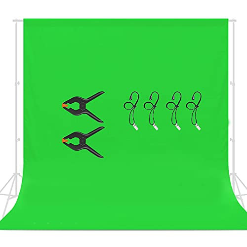 10x10ft Green Screen Photography Backdrop Background Chromakey Muslin Background Screen for Photo Video Studio 4 pcs Clip Holders 10x10ft Green Screen Photography Backdrop Background Chromakey Muslin Background Screen for Photo Video Studio 4 pcs Clip Holders