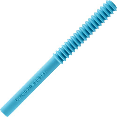 Baby Teething Tubes Made in The USA - Soft Silicone Teething Baby Toy for Babies 0Plus Months - 7 inches Long - Helps Soothe Teething Irritation - Durable- Safe Silicone - Hypoallergenic - Easy to Clean Baby Teething Tubes Made in The USA - Soft Silicone Teething Baby Toy for Babies 0Plus Months - 7 inches Long - Helps Soothe Teething Irritation - Durable- Safe Silicone - Hypoallergenic - Easy to Clean