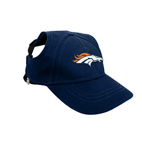 Littlearth NFL Denver Broncos Pet Baseball Hat- Large- Team Color