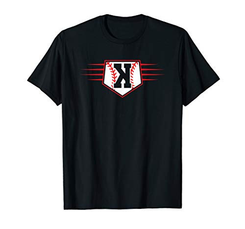 Backwards K Baseball Pitcher Strikeout Graphic T-Shirt