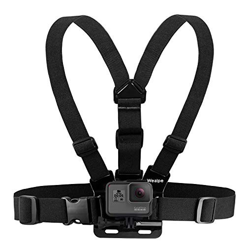 Wealpe Chest Mount Harness Chesty Strap Compatible with GoPro Hero 7, Fusion, Hero (2018), 6, 5, 4, Session, 3+, 3, 2, 1, Xiaomi Yi Cameras Wealpe Chest Mount Harness Chesty Strap Compatible with GoPro Hero 7, Fusion, Hero (2018), 6, 5, 4, Session, 3+, 3, 2, 1, Xiaomi Yi Cameras