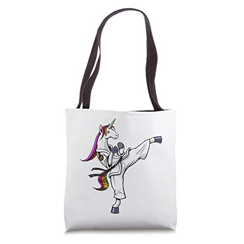 Unicorn Ninja Karate Martial Art Kickboxing Jiu Jitsu Girls Tote Bag