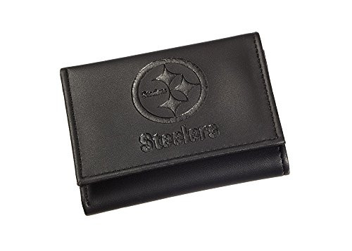 Team Sports America Leather Pittsburgh Steelers Tri-fold Wallet Team Sports America Leather Pittsburgh Steelers Tri-fold Wallet