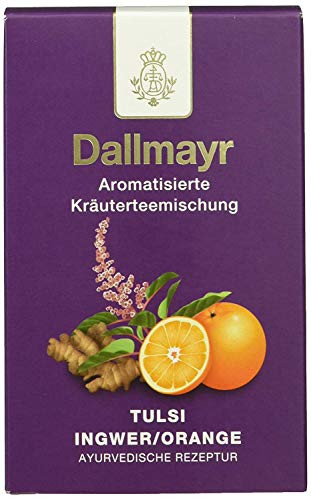 Ayurvedic Tulsi Ginger Orange Rooibos Loose Leaf Herbal Tea | 100 g | Dallmayr | Germany |