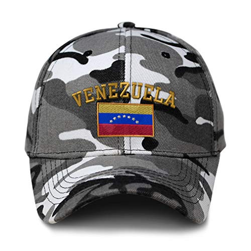 Speedy Pros City Camo Baseball Cap Venezuela Flag Embroidery Acrylic Hunting Dad Hats for Men  and  Women Strap Closure City Camo