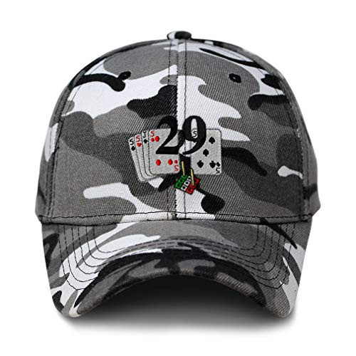 City Camo Baseball Cap Game Cards Cribbage Prefect Embroidery Acrylic Hunting Dad Hats for Men  and  Women Strap Closure City Camo