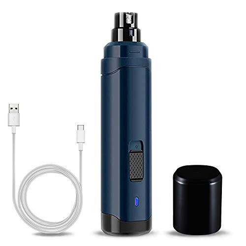 xique Dog Nail Grinder Upgraded - Professional 2-Speed Electric Rechargeable Pet Nail Trimmer Painless Paws Grooming  and  Smoothing for Small Medium Large Dogs  and  Cats