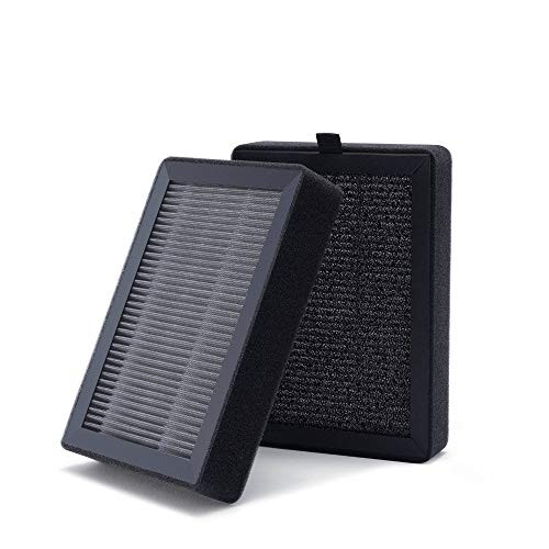 VALKIA Air Purifier Replacement Filter for PU-P02- H13 True HEPA Replacement Filter- Upgraded Activated Carbon Air Cleaner Purifier Filter- Remove 99.97 percent Smoke Dust Odor Pollen -2 Pieces-