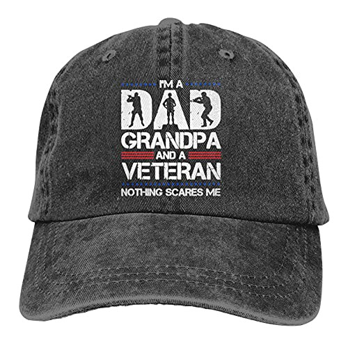 Veterans I'm A Dad Grandpa Adjustable Washed Twill Baseball Cap Dad Hat Black Veterans I'm A Dad Grandpa Adjustable Washed Twill Baseball Cap Dad Hat Black