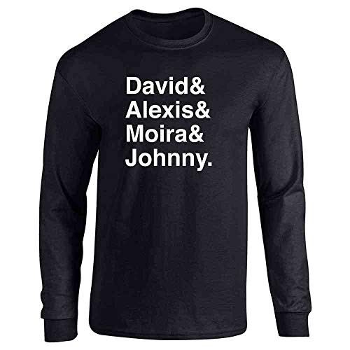 Rose Family Ampersand Name List Funny Black L Full Long Sleeve Tee T-Shirt