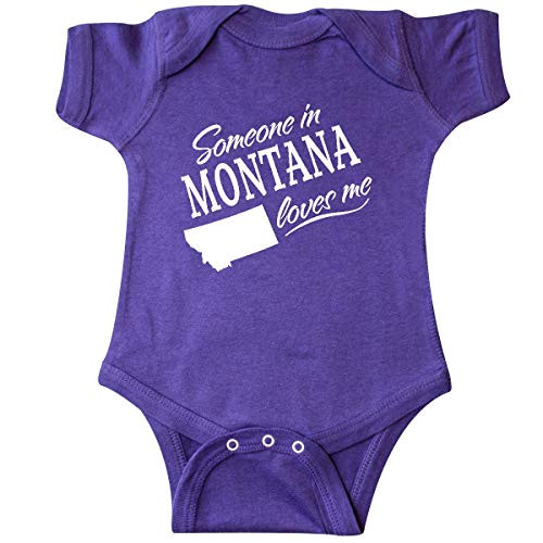 inktastic Someone in Montana Loves Me Infant Creeper 6 Months Purple inktastic Someone in Montana Loves Me Infant Creeper 6 Months Purple