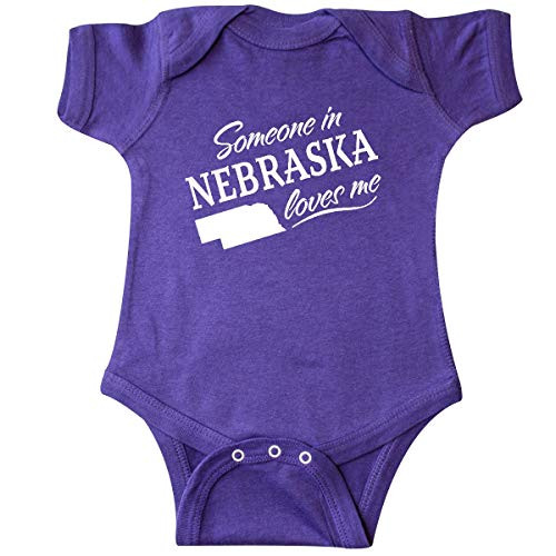 inktastic Someone in Nebraska Loves Me Infant Creeper 6 Months Purple inktastic Someone in Nebraska Loves Me Infant Creeper 6 Months Purple