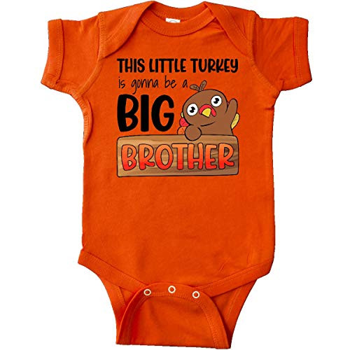 inktastic This Little Turkey is Gonna Be a Infant Creeper 12 Months Orange 3cec3