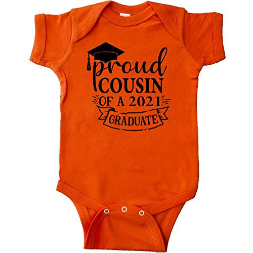 inktastic Proud Cousin of a 2021 Graduate Infant Creeper 6 Months Orange 3ed87