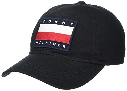 Tommy Hilfiger Men's Tony Baseball Cap- Th Deep Black- OS