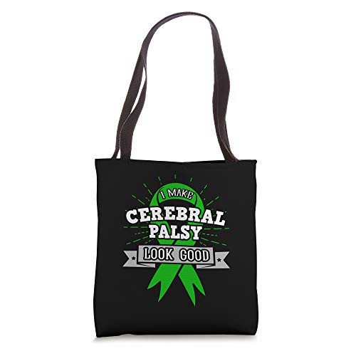 Cerebral Palsy Green Ribbon CP Awareness Disease Tote Bag