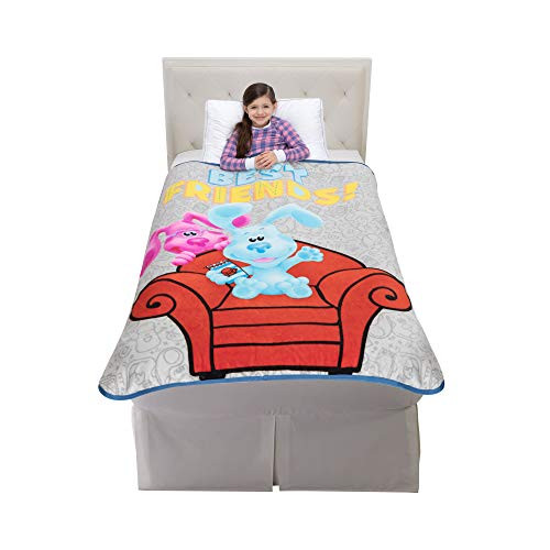 Franco Kids Bedding Super Soft Micro Raschel Throw- 46inch x 60inch- Blues Clues