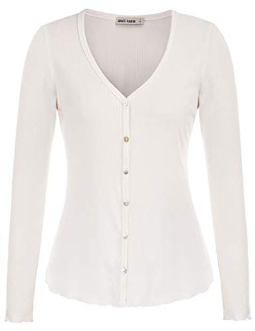 Women's Classic Long Sleeve Open Front Knit Cropped Bolero Shrug Cardigan Sweater White 2XL Women's Classic Long Sleeve Open Front Knit Cropped Bolero Shrug Cardigan Sweater White 2XL