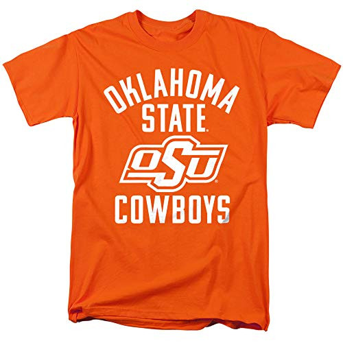 Oklahoma State University Official Large One Color Unisex Adult T Shirt- Orange- X-Large