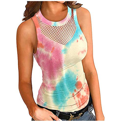 Women Tank Top Round Neck Basic Racerback Camisole Rib-Knit Solid Sleeveless Crop Tank Tops Women Tank Top Round Neck Basic Racerback Camisole Rib-Knit Solid Sleeveless Crop Tank Tops