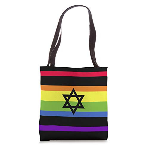 Star Of David Gay Pride Month Gift LGBT Rainbow Flag Israel Tote Bag